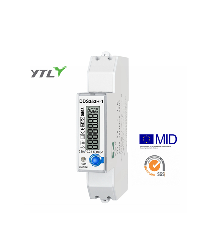 YTL DDS353H 50Hz Din-Rail 1P 1W Power Monitor MID Power Meter 