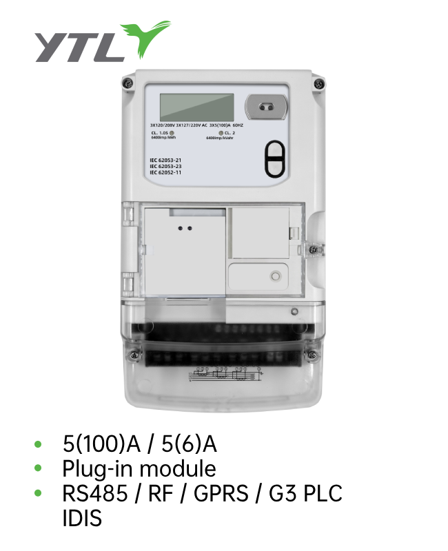 Pluggable  Module Three-Phase YTL Energy Meter Device
