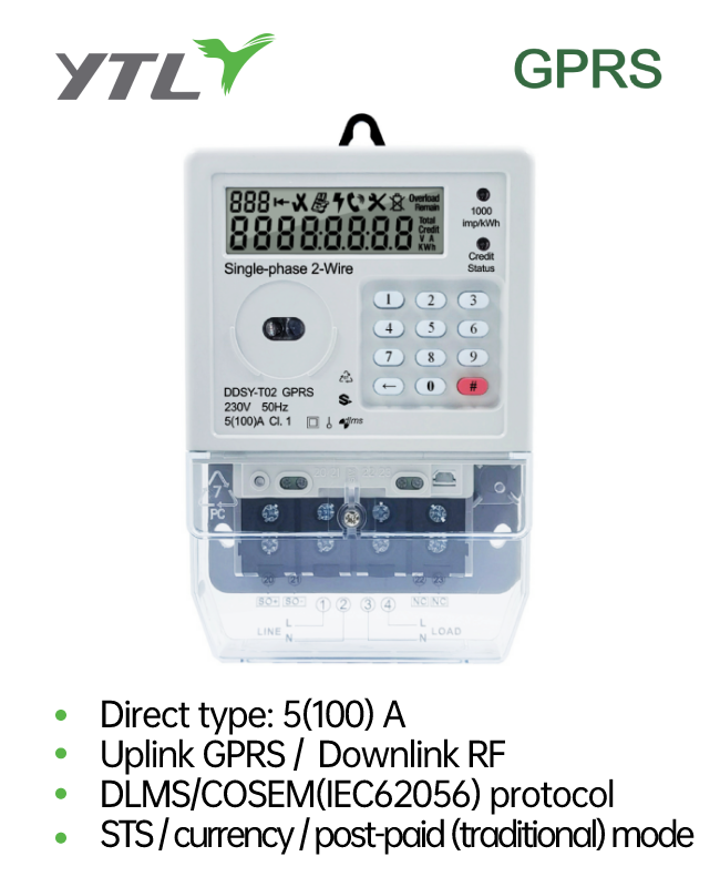 YTL Prepaid Meter 230V Split Type 1P  4G Electricity Meter 