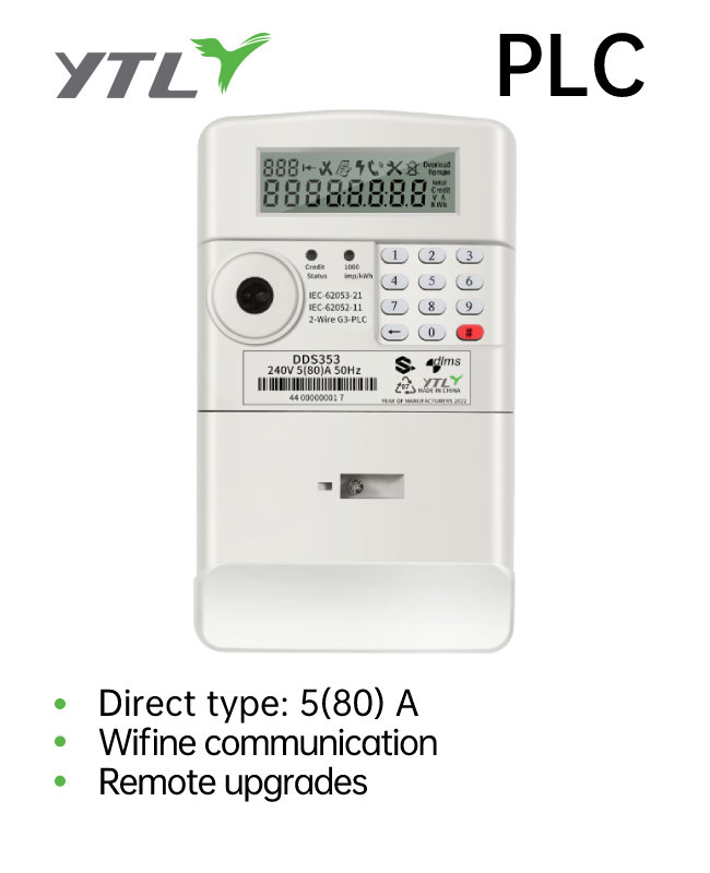 YTL Prepaid Meter Split Type 1P 2W Smart AMI Power Meter 