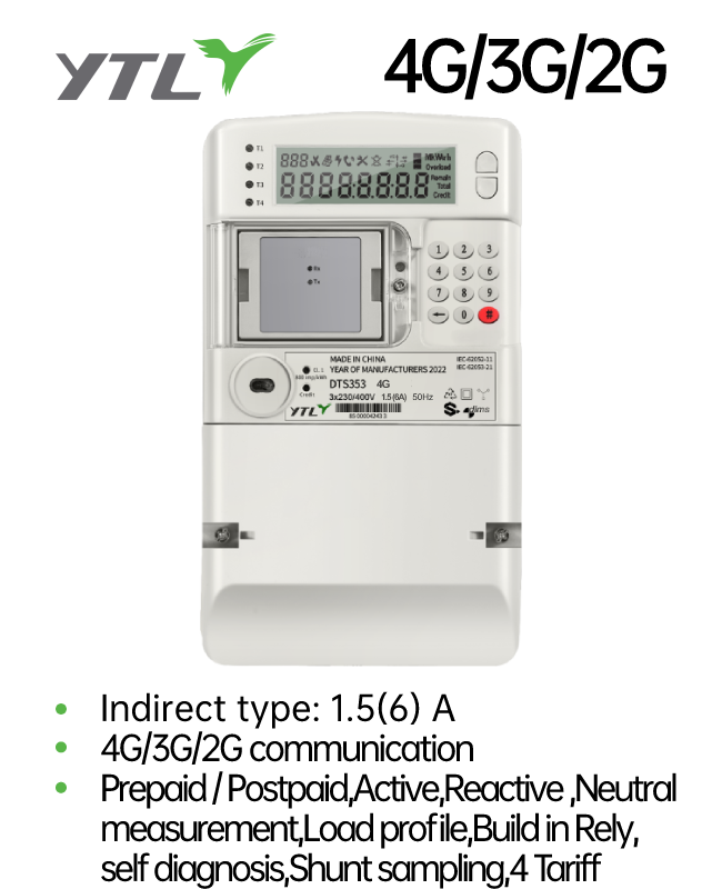 YTL 3*240/415V Split Type 3 phase prepayment meter