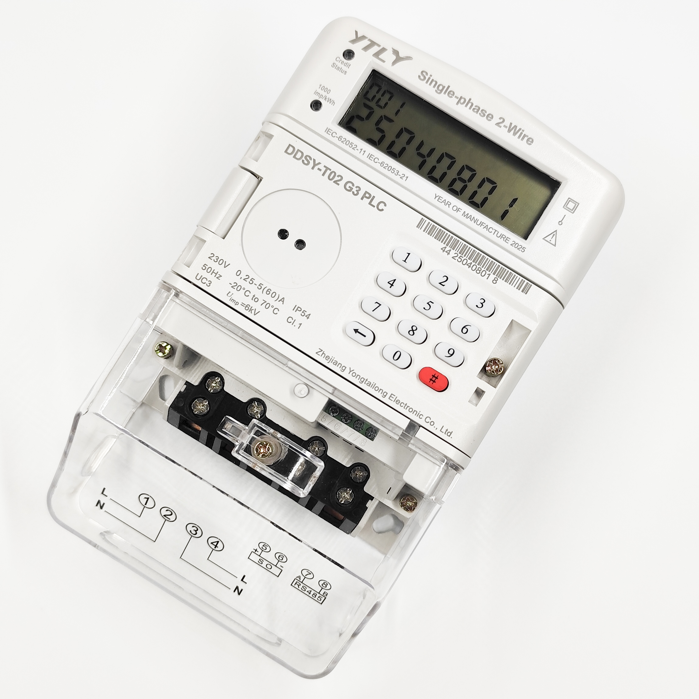 YTL Single-Phase Two-Wire Energy Meter D12A086