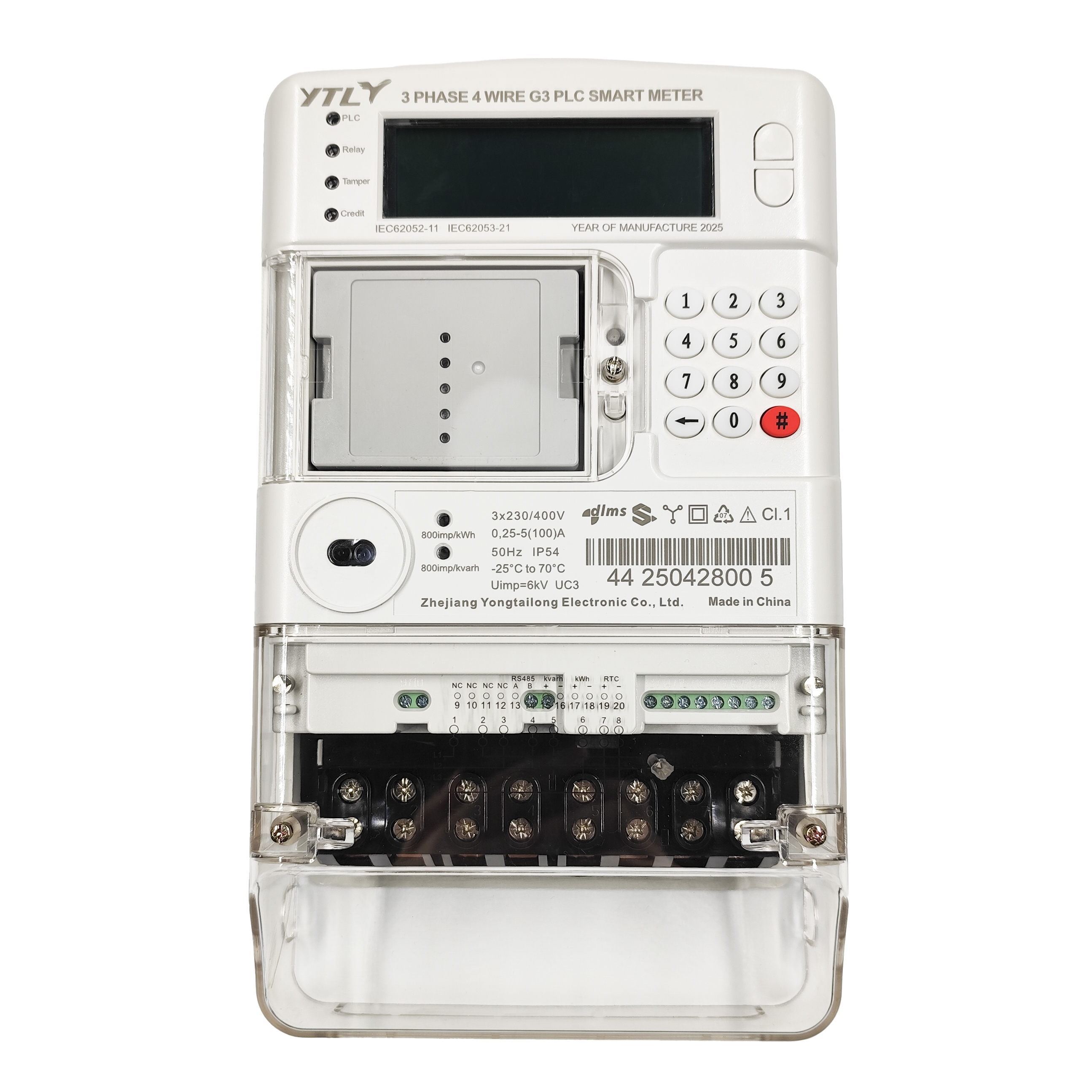 Three-Phase Four-Wire Energy Meter User Manual For D52A096