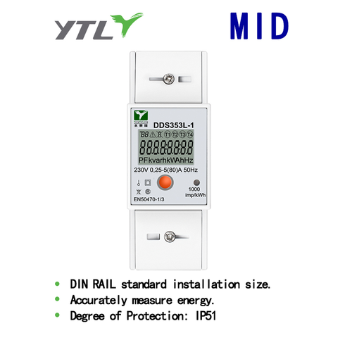 DDS353L-1 Single Phase Electric Power Meter Energy Meter DDS353L-1 Single Phase Electric Power Meter Energy Meter