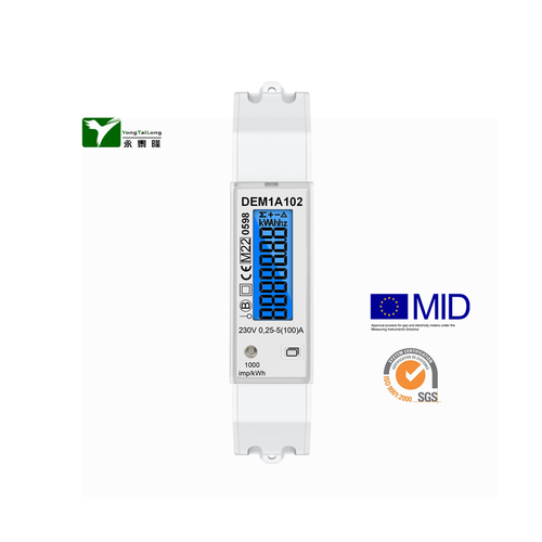 YTL DEM1A 230V Din-Rail 1P 1 Module Dual Power Meter YTL DEM1A 230V Din-Rail 1P 1 Module Dual Power Meter