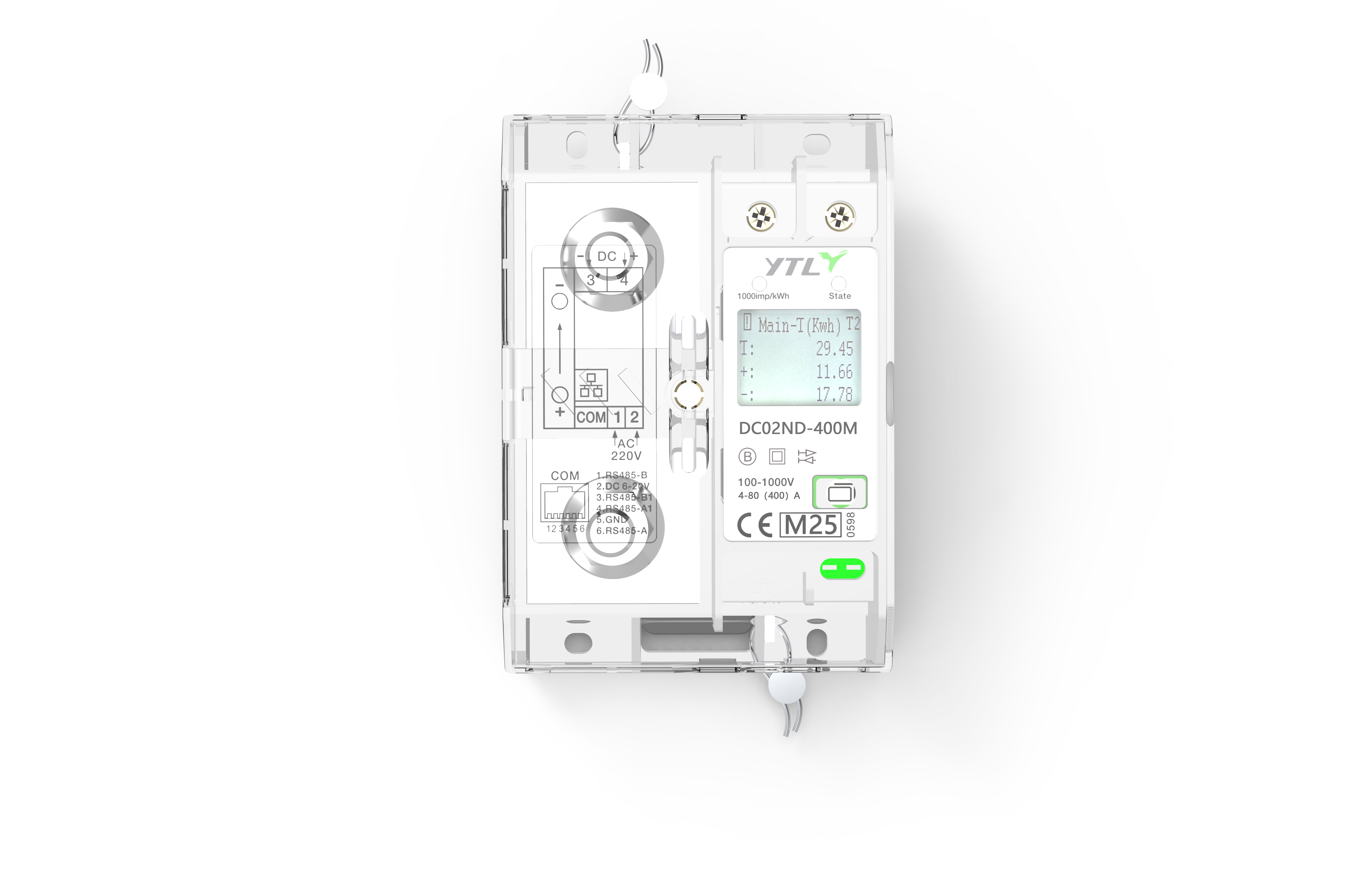 YTL DC02ND series direct DC energy meters 400A