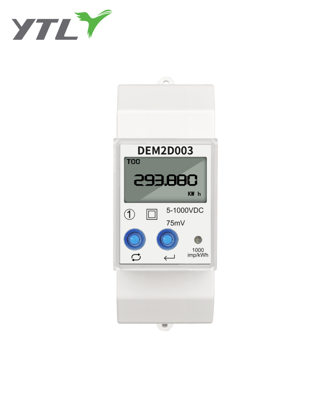 YTL DEM2D Series Din-Rail 75mV DC Meter accordance with CE